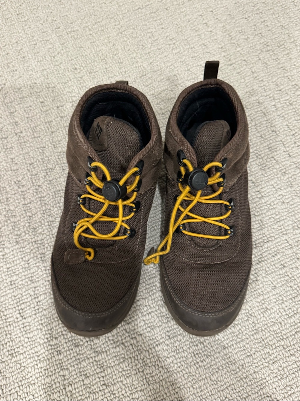 Columbia Kids Brown Chukka Boots with Yellow Laces